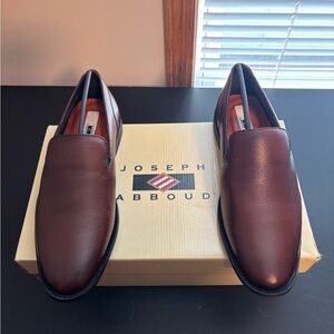 Joseph Abboud Brown Slip-On Loafers